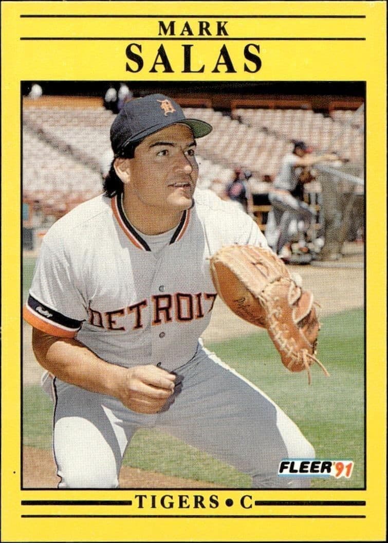 1991 Fleer Mark Salas #350 trading card