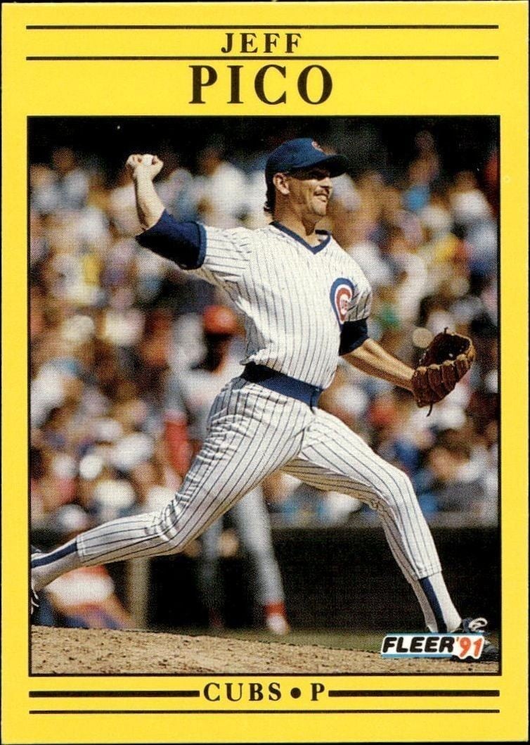 Jeff Pico 1991 Fleer #428 Baseball Trading Card - Front 1991 Fleer Jeff Pico #428 baseball trading card front