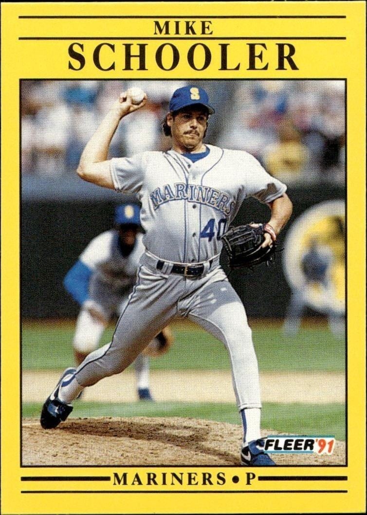 1991 Fleer Mike Schooler #461 trading card