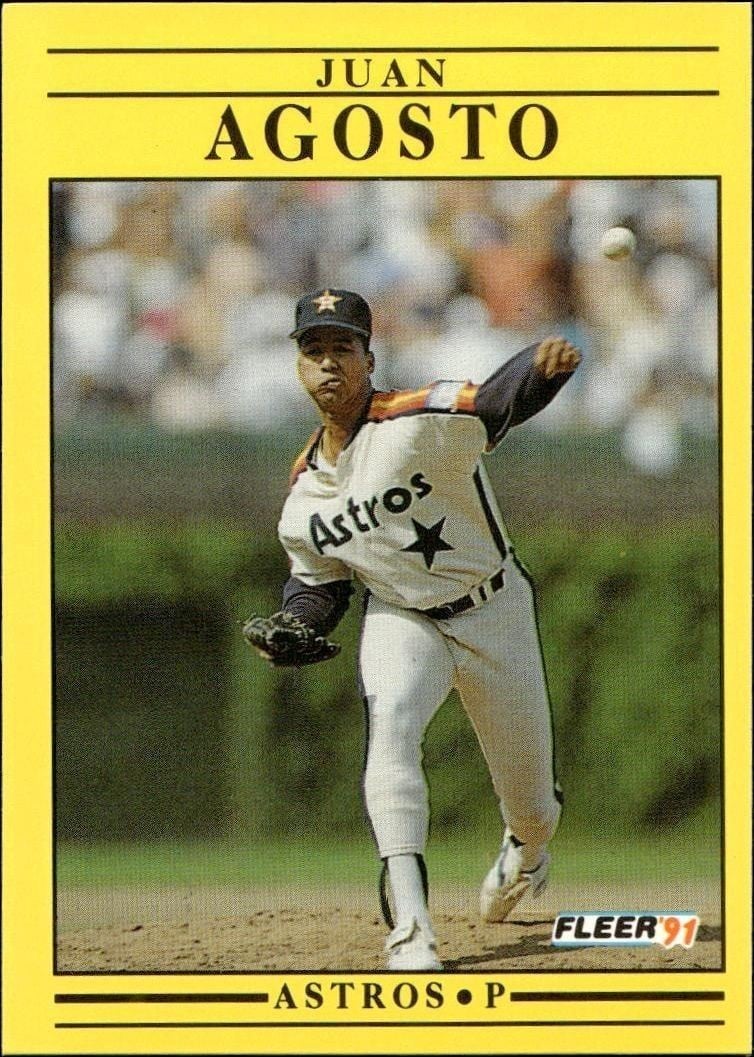 1991 Fleer Juan Agosto #497 trading card