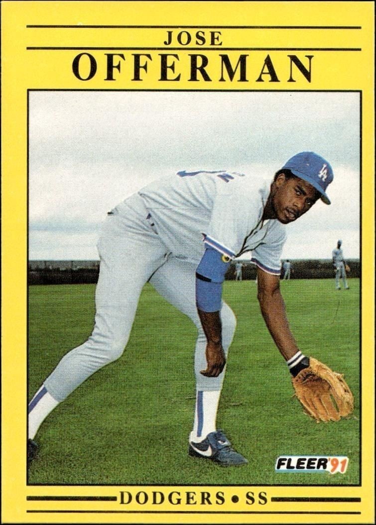 1991 Fleer Jose Offerman #216 trading card
