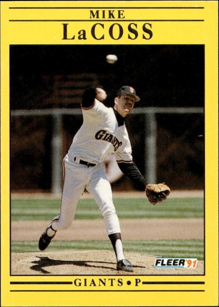 1991 Fleer Mike LaCoss #264 trading card