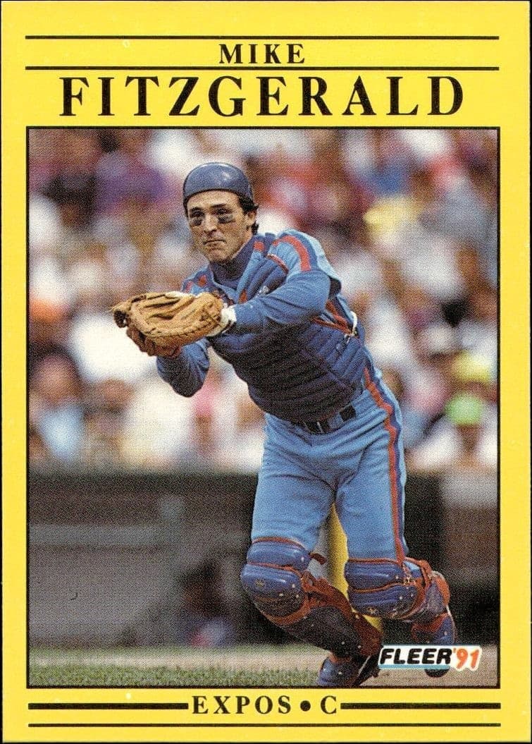 1991 Fleer Mike Fitzgerald #229 trading card