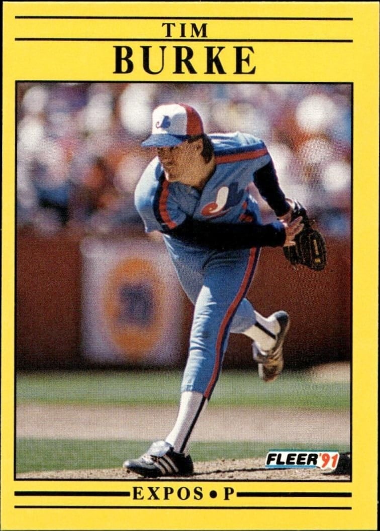 1991 Fleer Tim Burke #227 trading card