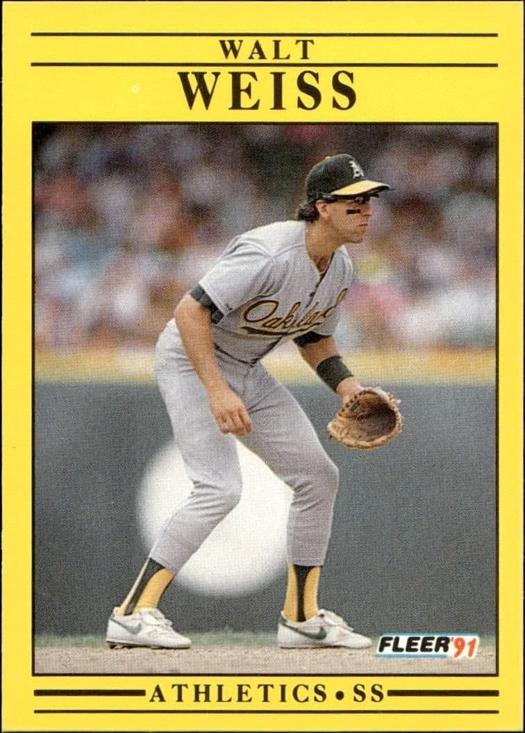 1991 Fleer Walt Weiss #26 trading card