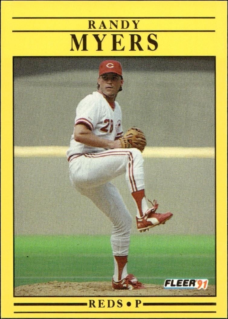 1991 Fleer Randy Myers #73 trading card