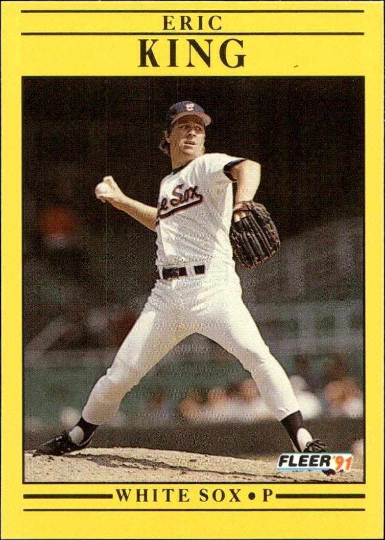 1991 Fleer Eric King #126 trading card
