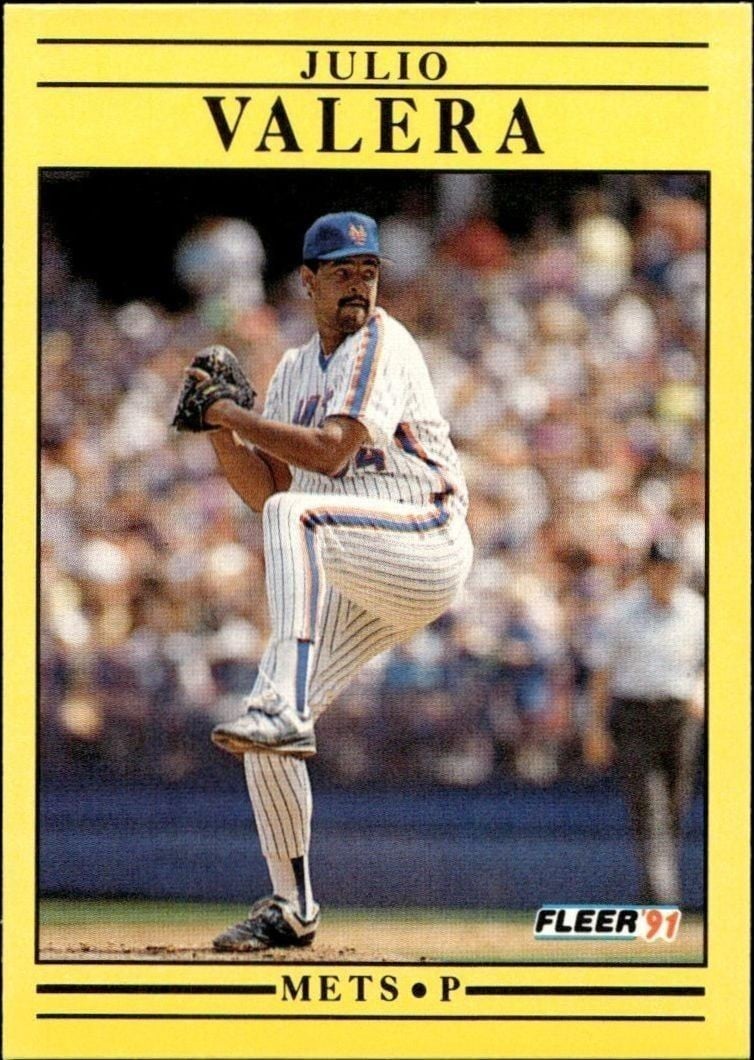 1991 Fleer Julio Valera #164 trading card