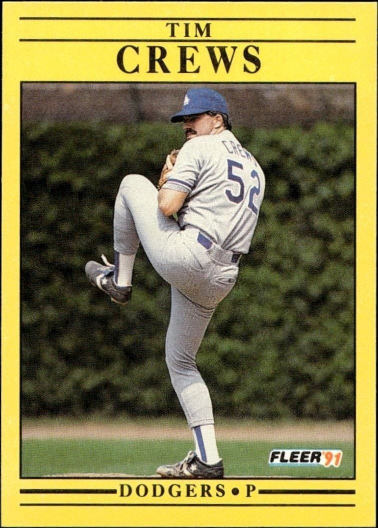 1991 Fleer Tim Crews #197 trading card