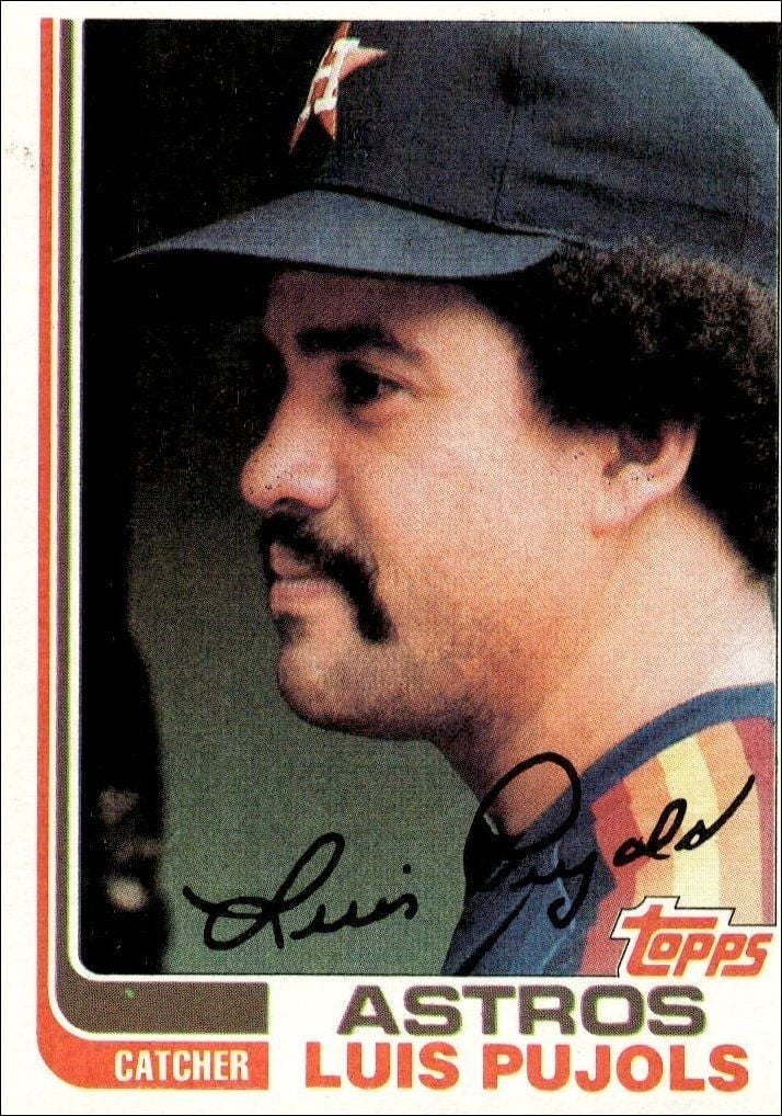 Luis Pujols 1982 Topps #582 Baseball Trading Card - Front 1982 Topps Luis Pujols #582 baseball trading card front