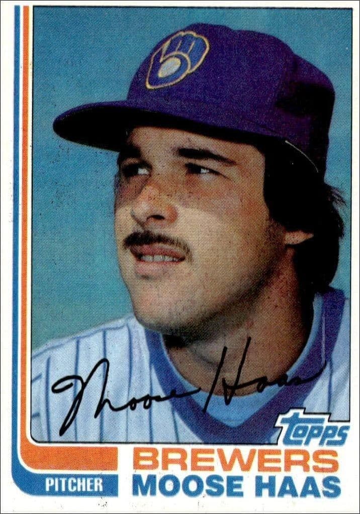 1982 Topps Moose Haas #12 trading card