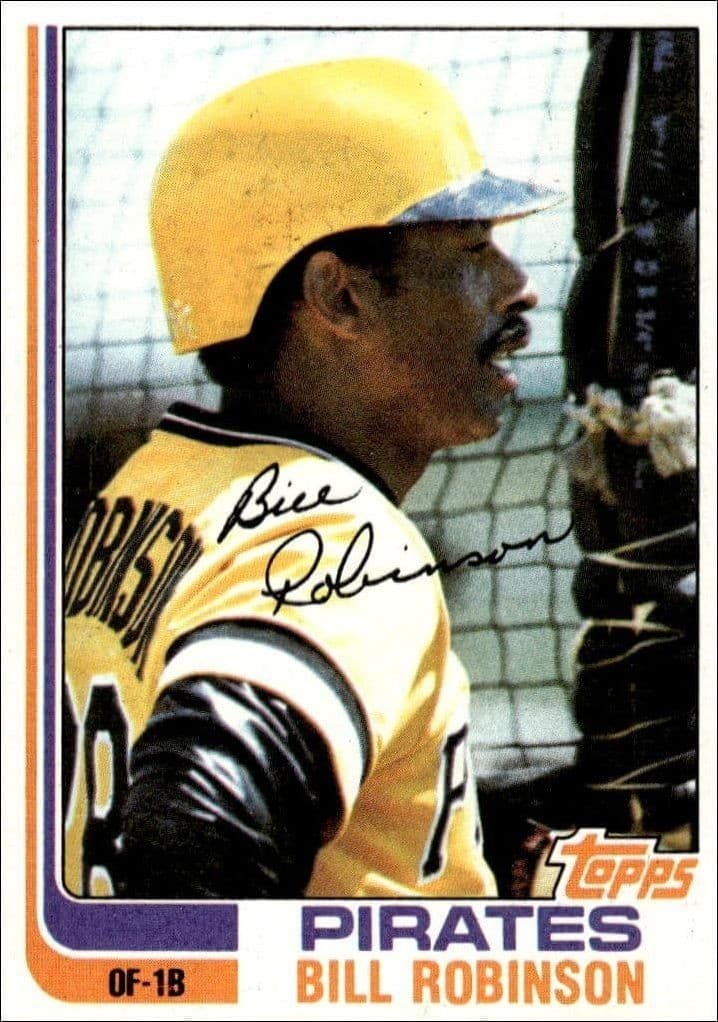 1982 Topps Bill Robinson #543 trading card