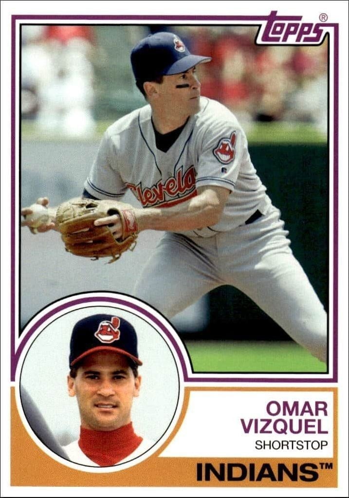 Omar Vizquel 2015 Topps Archives #251 Baseball Trading Card - Front 2015 Topps Archives Omar Vizquel #251 baseball trading card front