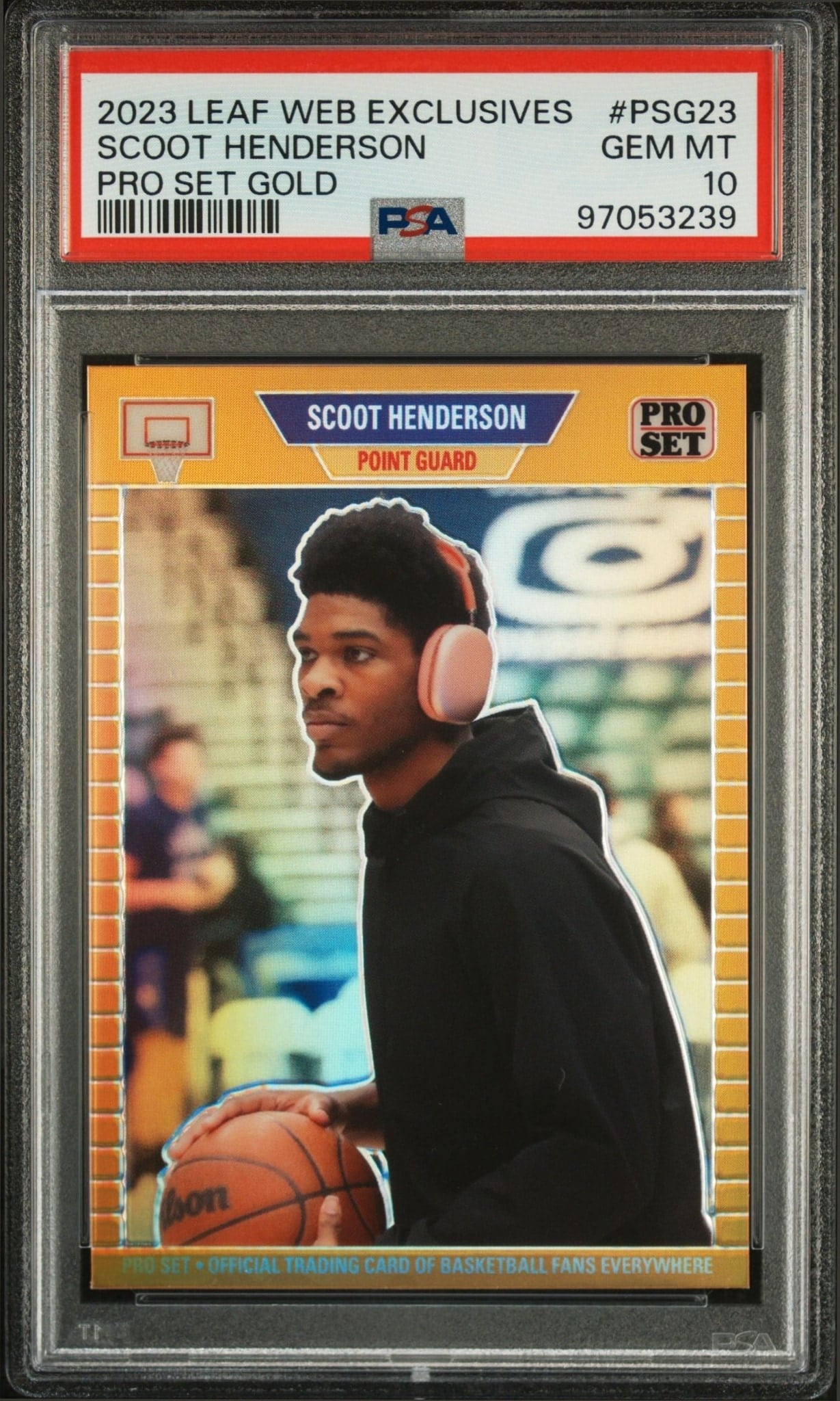 2023-24 Leaf Pro Set Metal Scoot Henderson #PSG-23 trading card