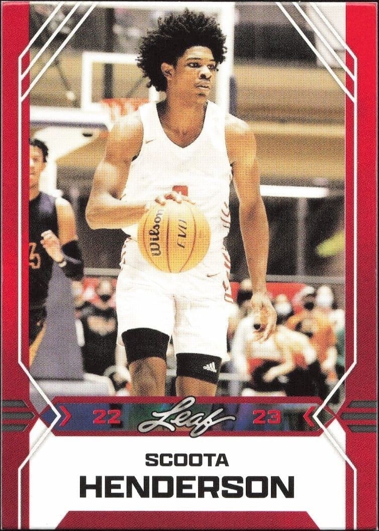 2022-23 Leaf Draft Scoot Henderson #B-2 trading card