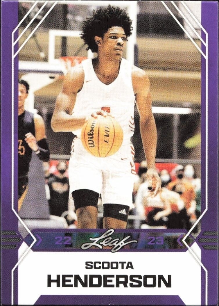 2022-23 Leaf Draft Scoot Henderson #B-2 trading card