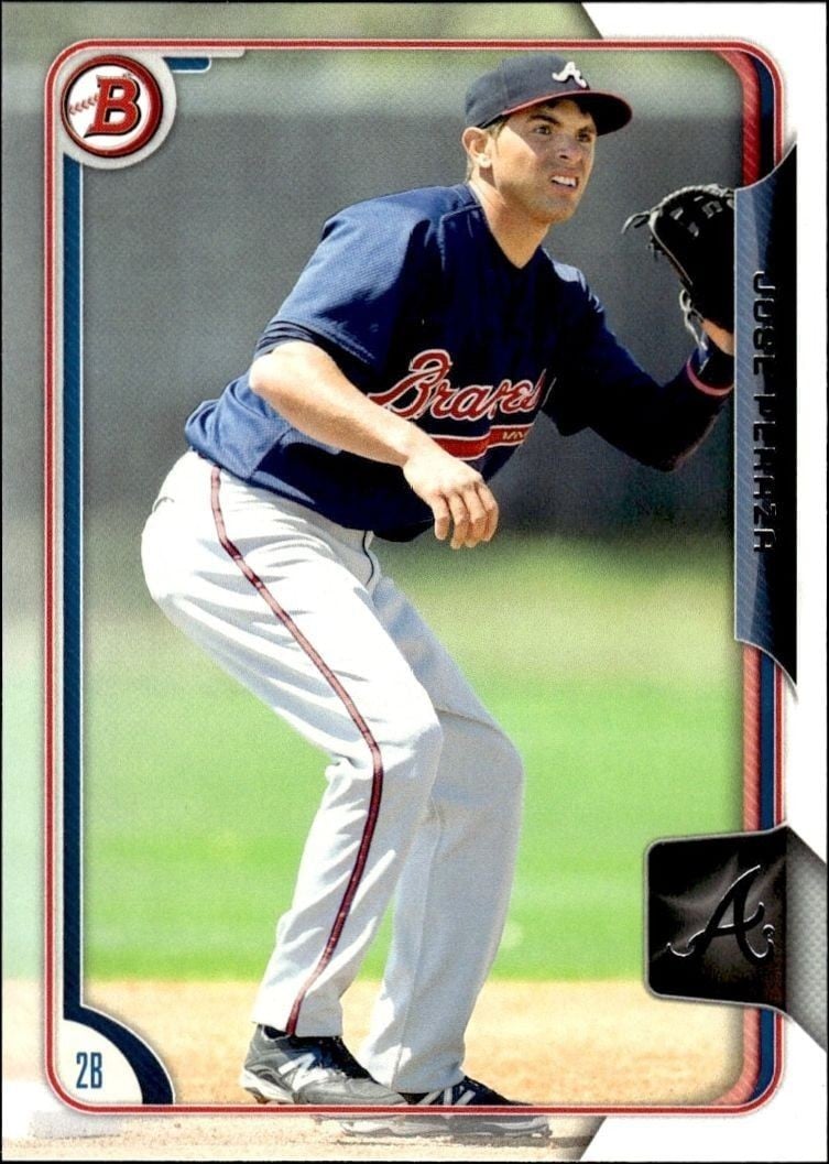Jose Peraza 2015 Bowman Draft #BP80 Baseball Trading Card - Front 2015 Bowman Draft Jose Peraza #BP80 baseball trading card front