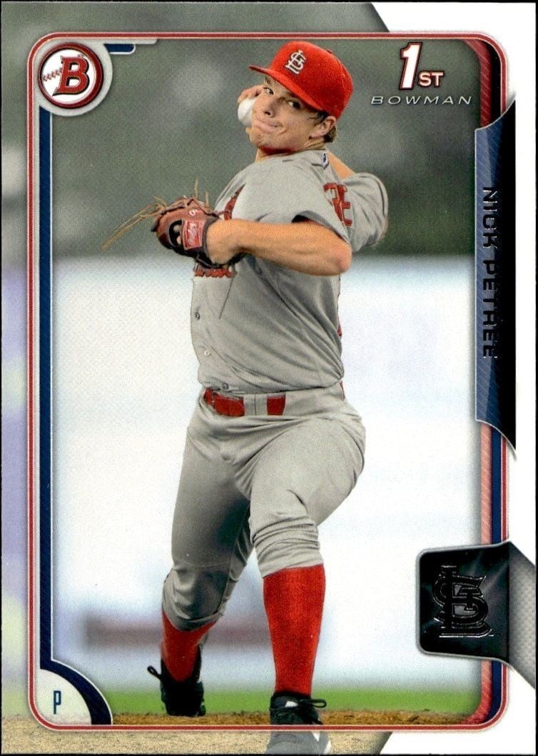 Nick Petree 2015 Bowman Draft #BP84 Baseball Trading Card - Front 2015 Bowman Draft Nick Petree #BP84 baseball trading card front