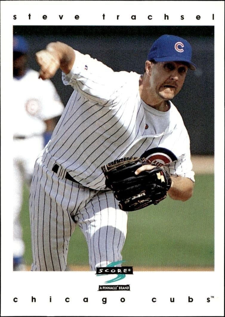 Steve Trachsel 1997 Pinnacle Score #456 Baseball Trading Card - Front 1997 Pinnacle Score Steve Trachsel #456 baseball trading card front
