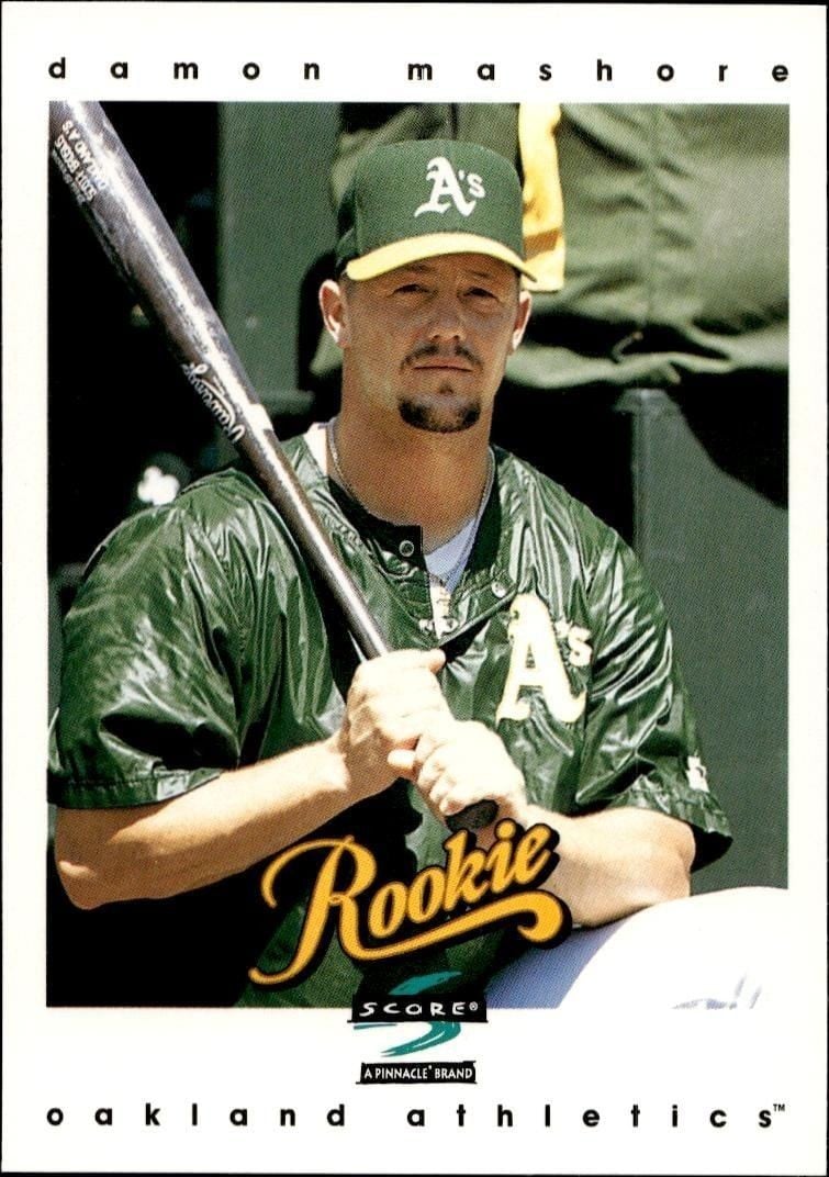 Damon Mashore 1997 Pinnacle Score #321 Baseball Trading Card - Front 1997 Pinnacle Score Damon Mashore #321 baseball trading card front