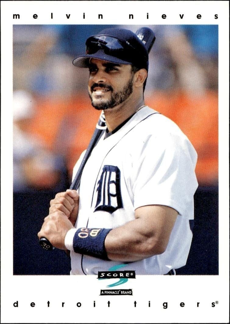 Melvin Nieves 1997 Pinnacle Score #383 Baseball Trading Card - Front 1997 Pinnacle Score Melvin Nieves #383 baseball trading card front