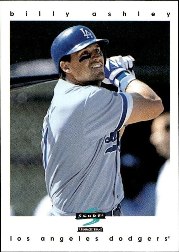 Billy Ashley 1997 Pinnacle Score #409 Baseball Trading Card - Front 1997 Pinnacle Score Billy Ashley #409 baseball trading card front