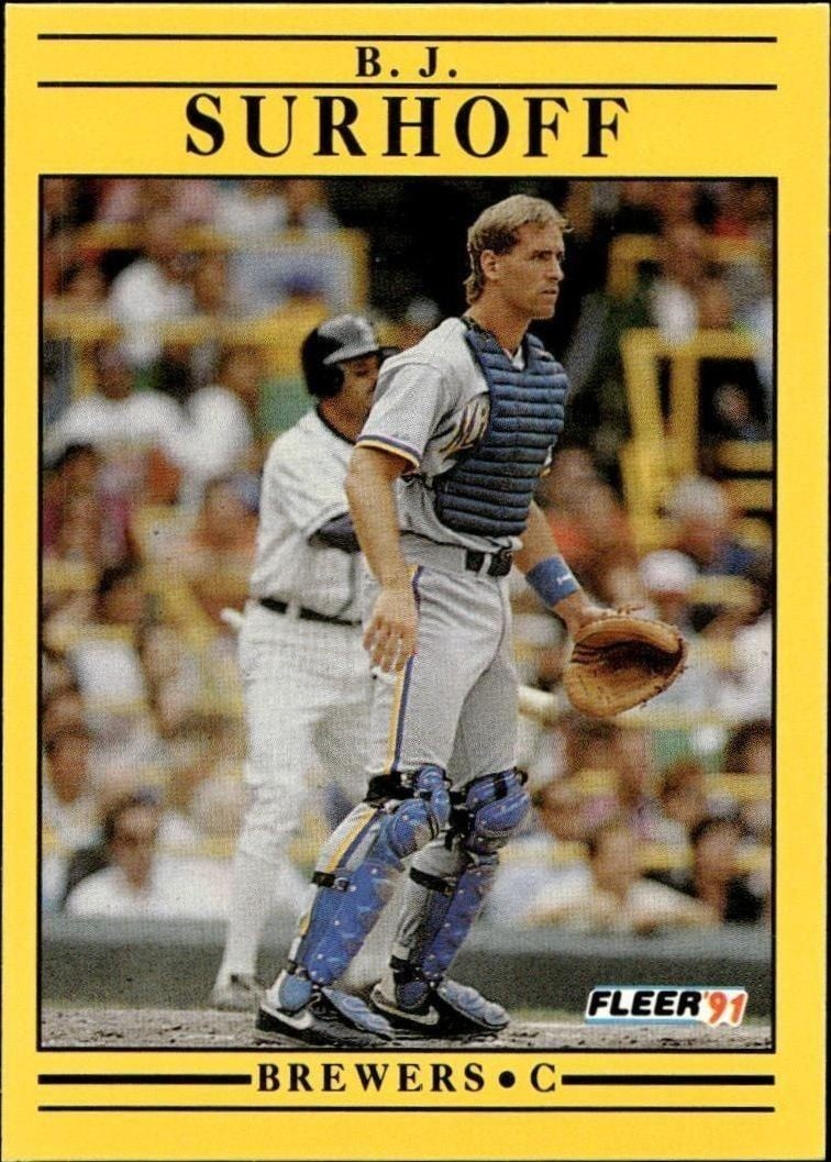 1991 Fleer B.J. Surhoff #598 trading card