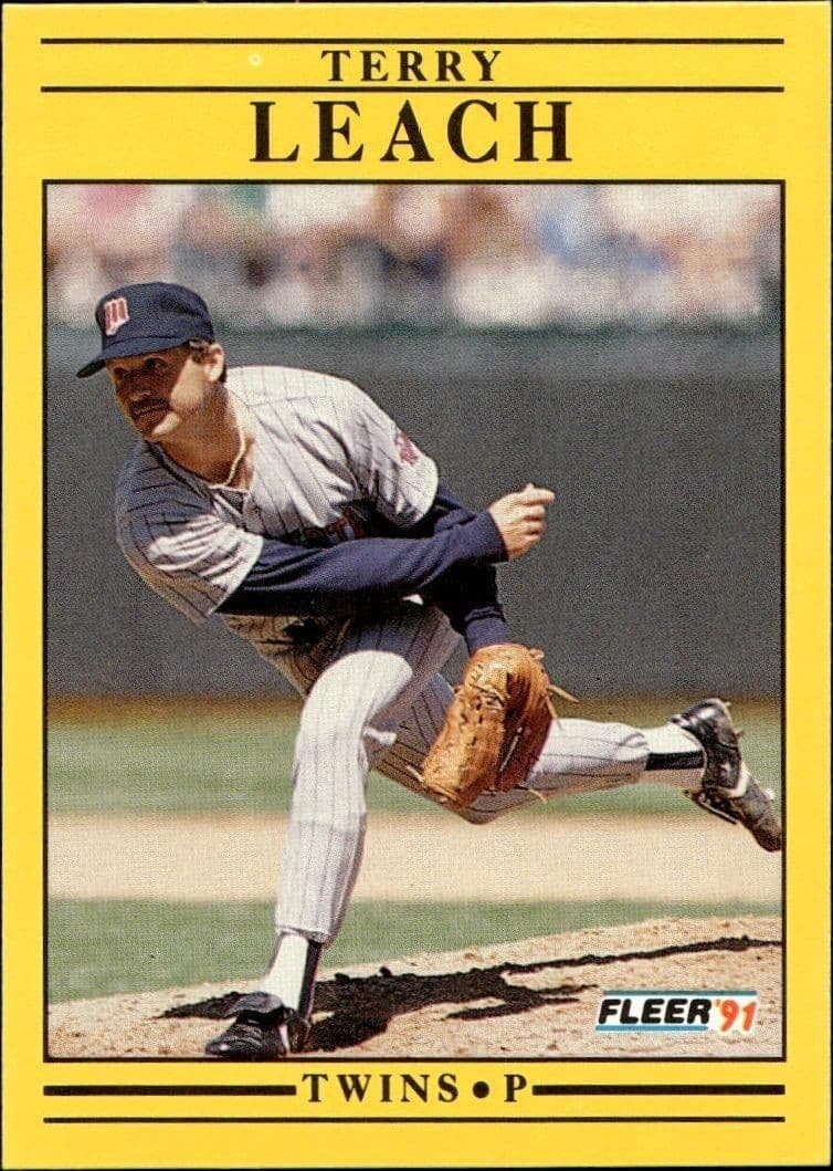 1991 Fleer Terry Leach #616 trading card