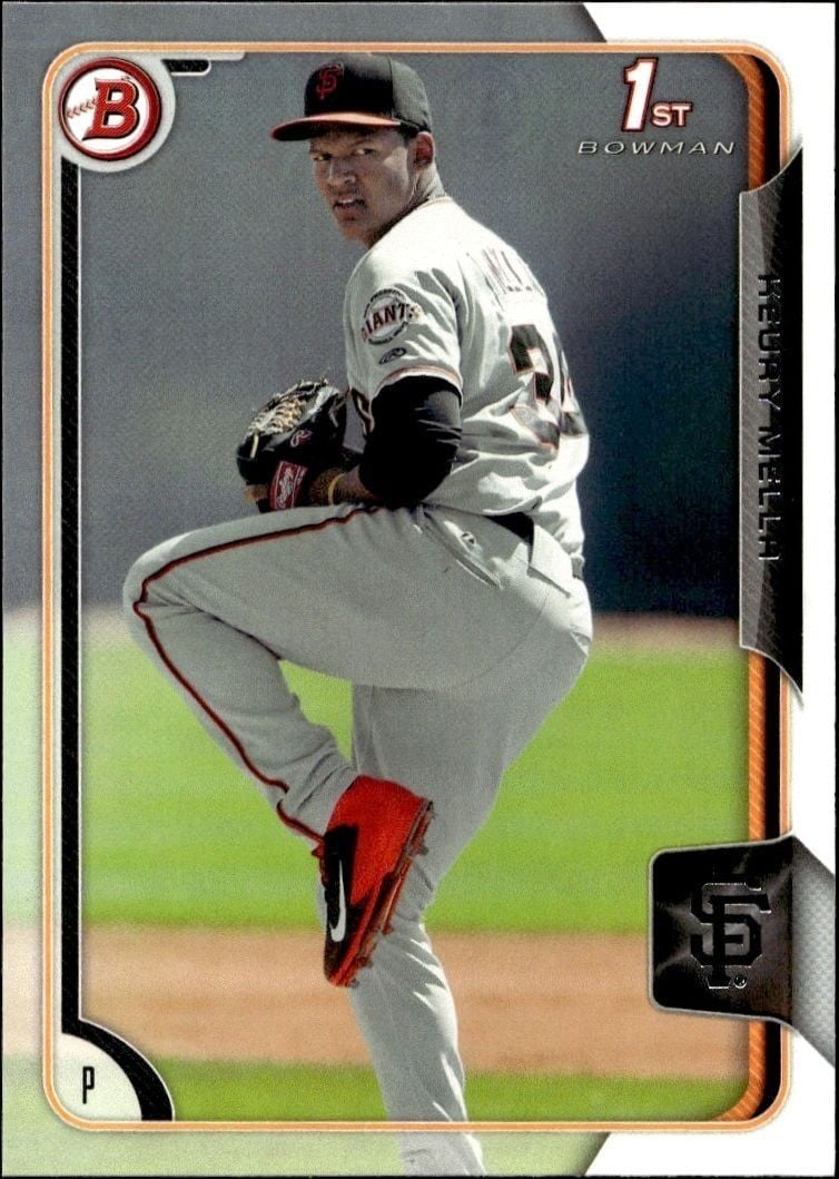 2015 Bowman Draft Keury Mella #BP136 trading card