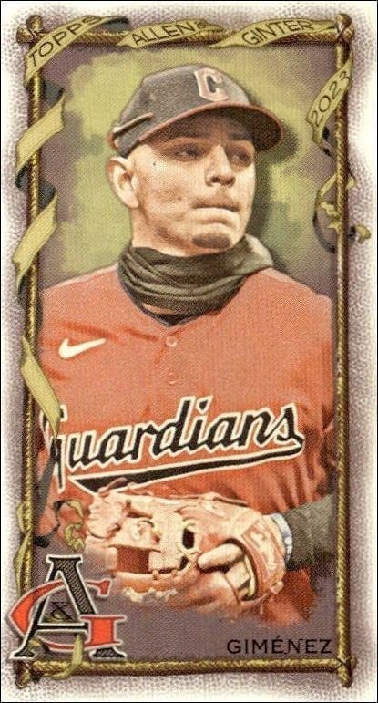 Andres Gimenez 2023 Topps Allen & Ginter #116 Baseball Trading Card - Front 2023 Topps Allen & Ginter Andres Gimenez #116 baseball trading card front