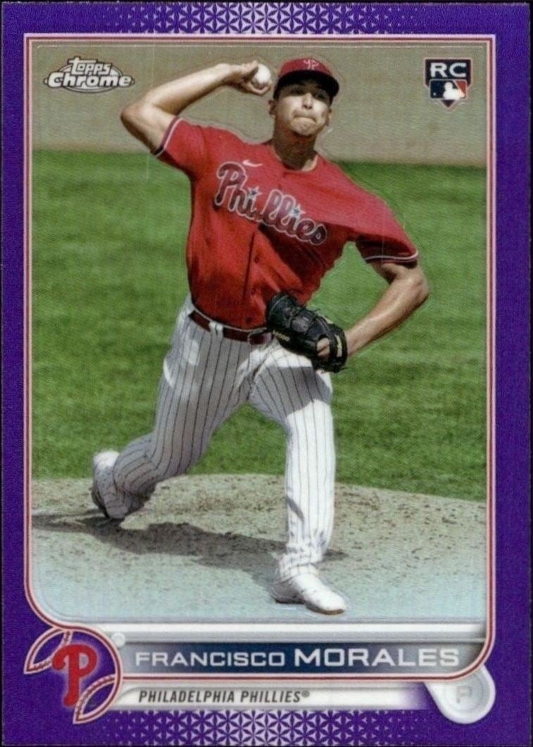 Francisco Morales 2022 Topps Chrome Update #USC168 Baseball Trading Card - Front 2022 Topps Chrome Update Francisco Morales #USC168 baseball trading card front