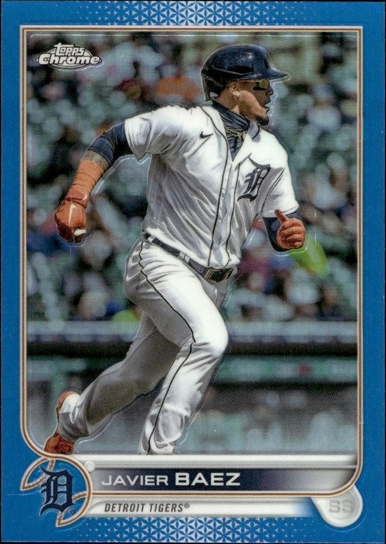 Javier Baez 2022 Topps Chrome Update #USC89 Baseball Trading Card - Front 2022 Topps Chrome Update Javier Baez #USC89 baseball trading card front