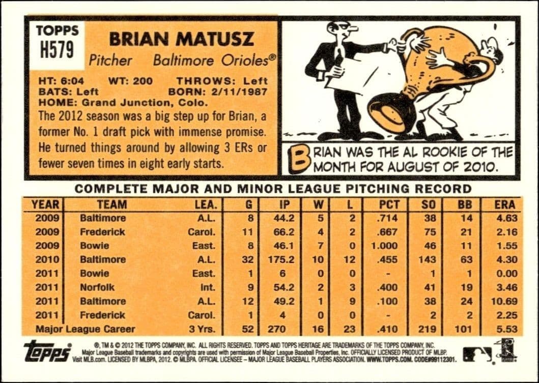 Brian Matusz - Back