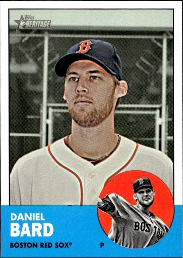 Daniel Bard 2012 Topps #H636 Baseball Trading Card - Front 2012 Topps Daniel Bard #H636 baseball trading card front