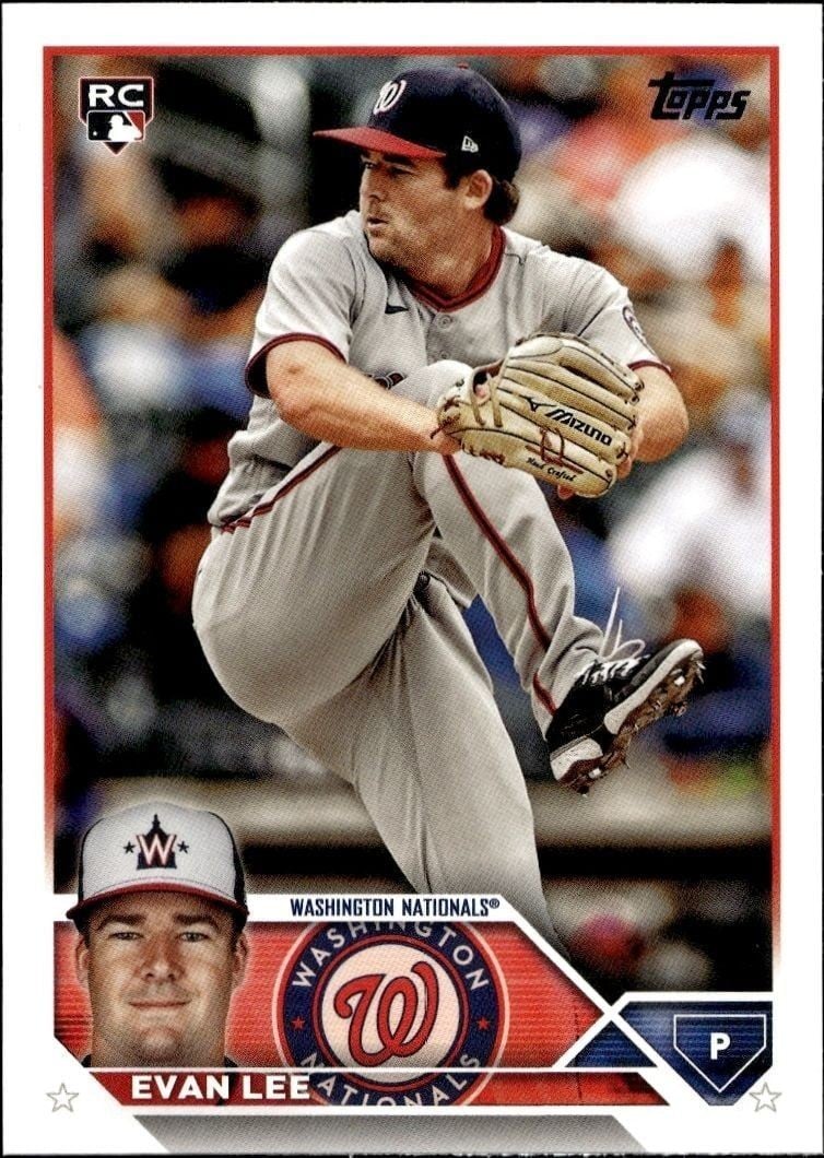 Evan Lee 2023 Topps #243 Baseball Trading Card - Front 2023 Topps Evan Lee #243 baseball trading card front