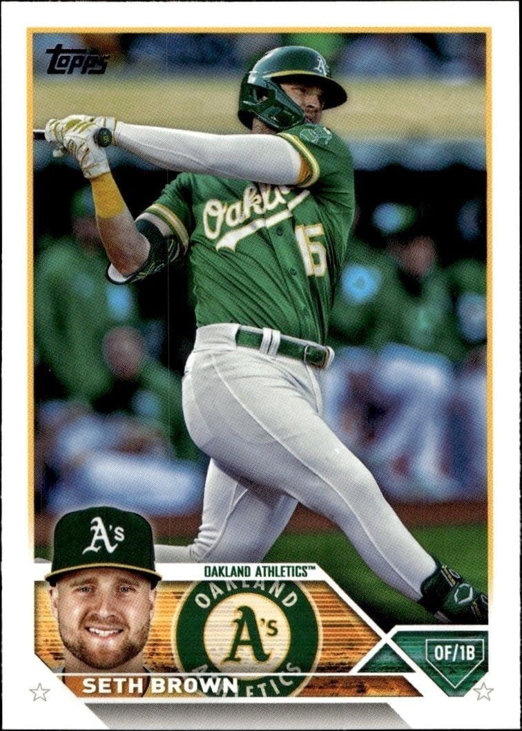 Seth Brown 2023 Topps #148 Baseball Trading Card - Front 2023 Topps Seth Brown #148 baseball trading card front