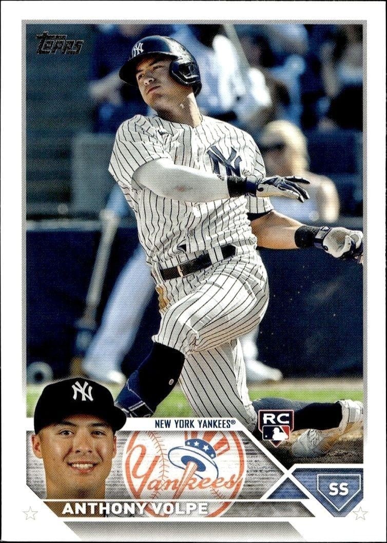 Anthony Volpe 2023 Topps #112 Baseball Trading Card - Front 2023 Topps Anthony Volpe #112 baseball trading card front