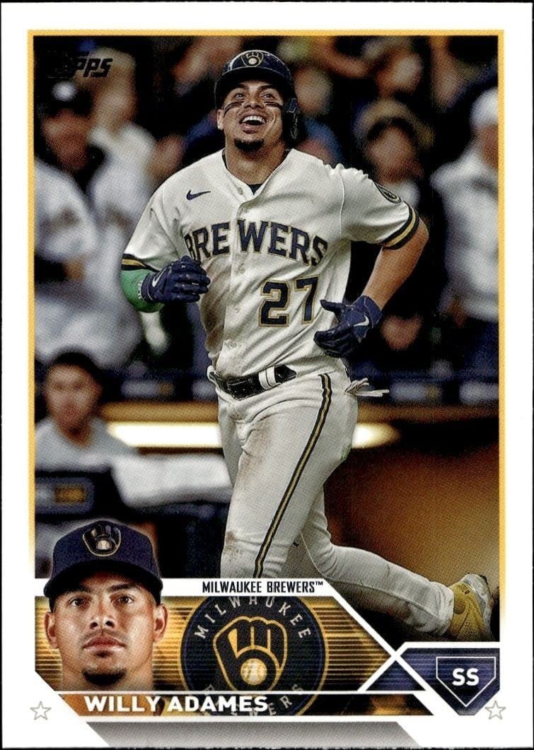 Willy Adames 2023 Topps #106 Baseball Trading Card - Front 2023 Topps Willy Adames #106 baseball trading card front