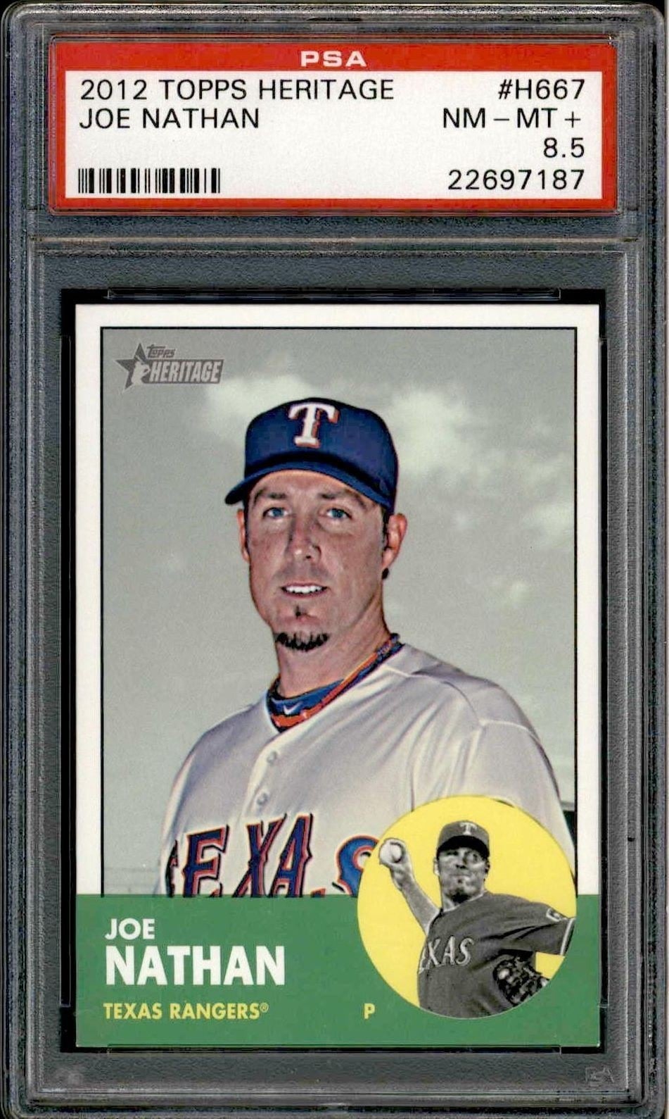 2012 Topps Heritage High Number Joe Nathan #H667 trading card