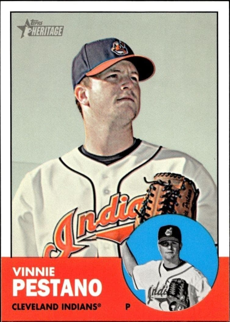 2012 Topps Heritage High Number Vinnie Pestano #H596 trading card