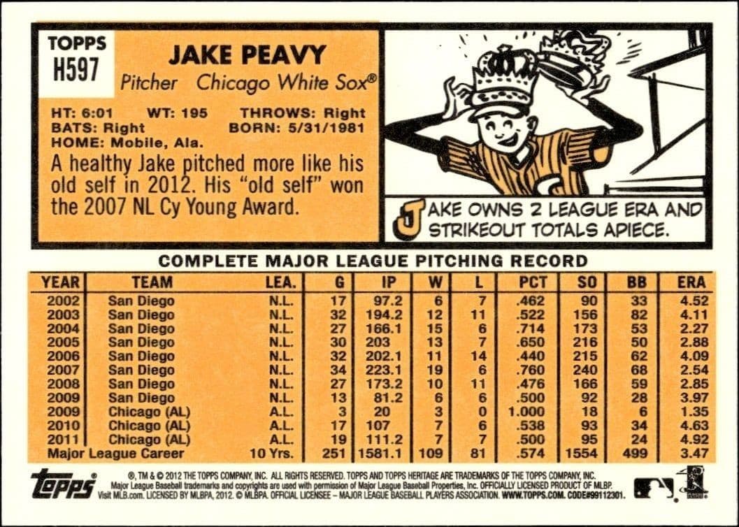 Jake Peavy - Back