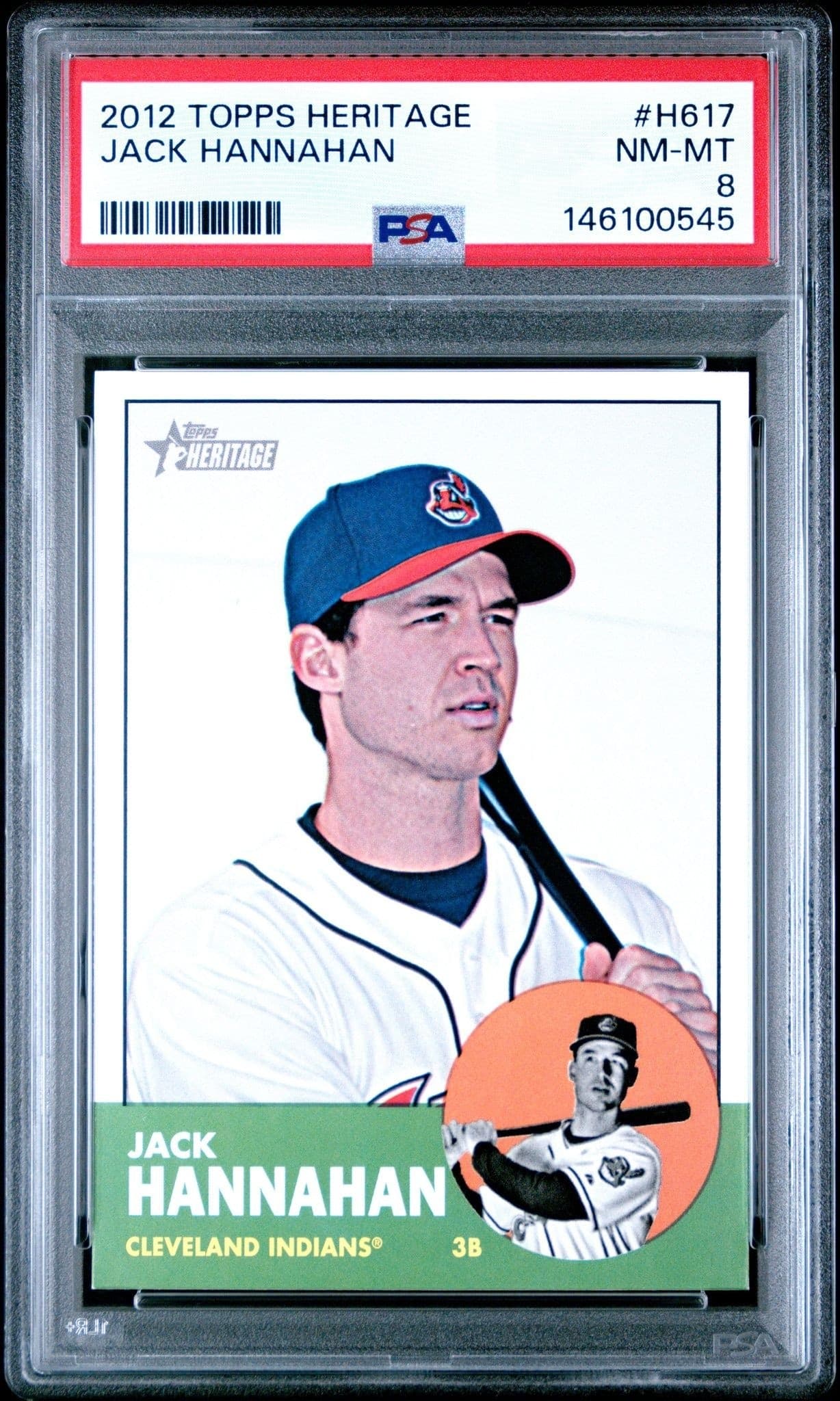 2012 Topps Heritage High Number Jack Hannahan #H617 trading card