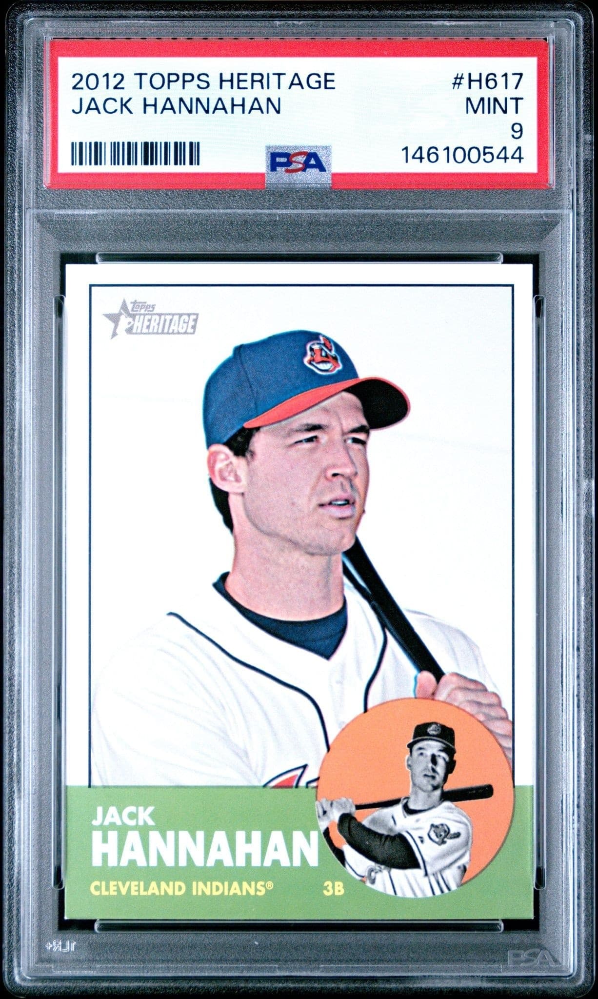 2012 Topps Heritage High Number Jack Hannahan #H617 trading card