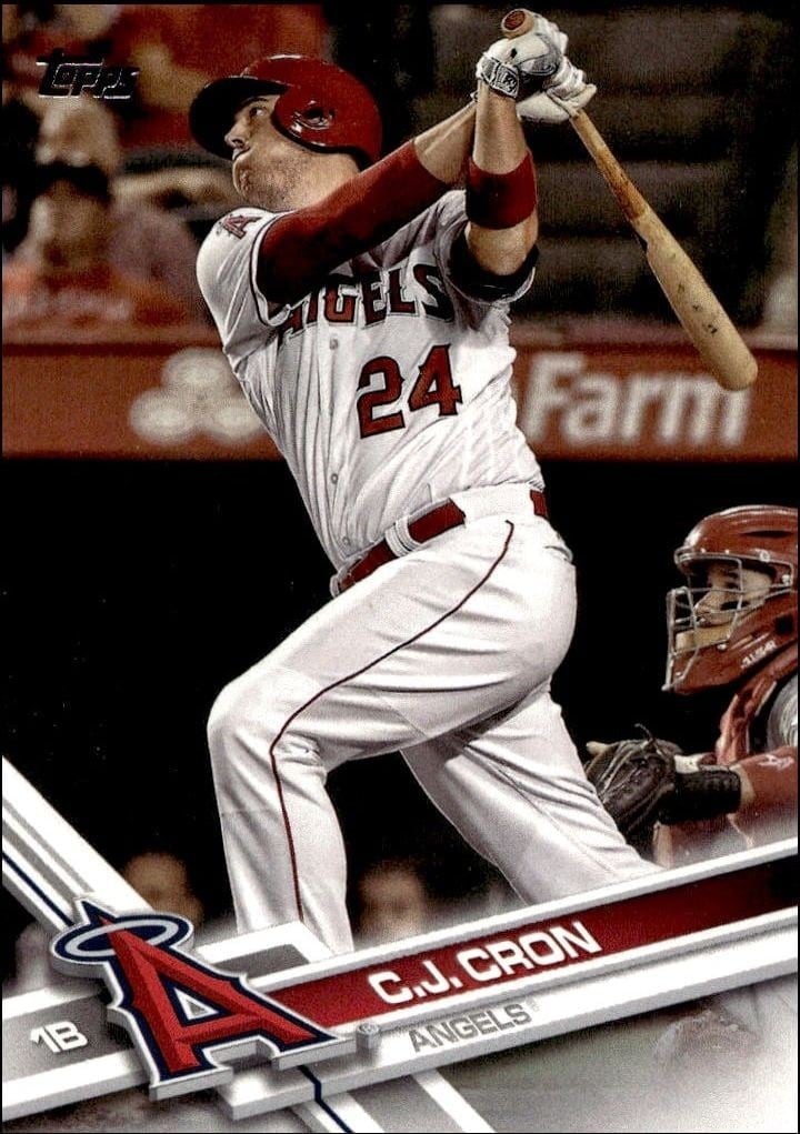 C.j. Cron 2017 Topps #57 Baseball Trading Card - Front 2017 Topps C.j. Cron #57 baseball trading card front