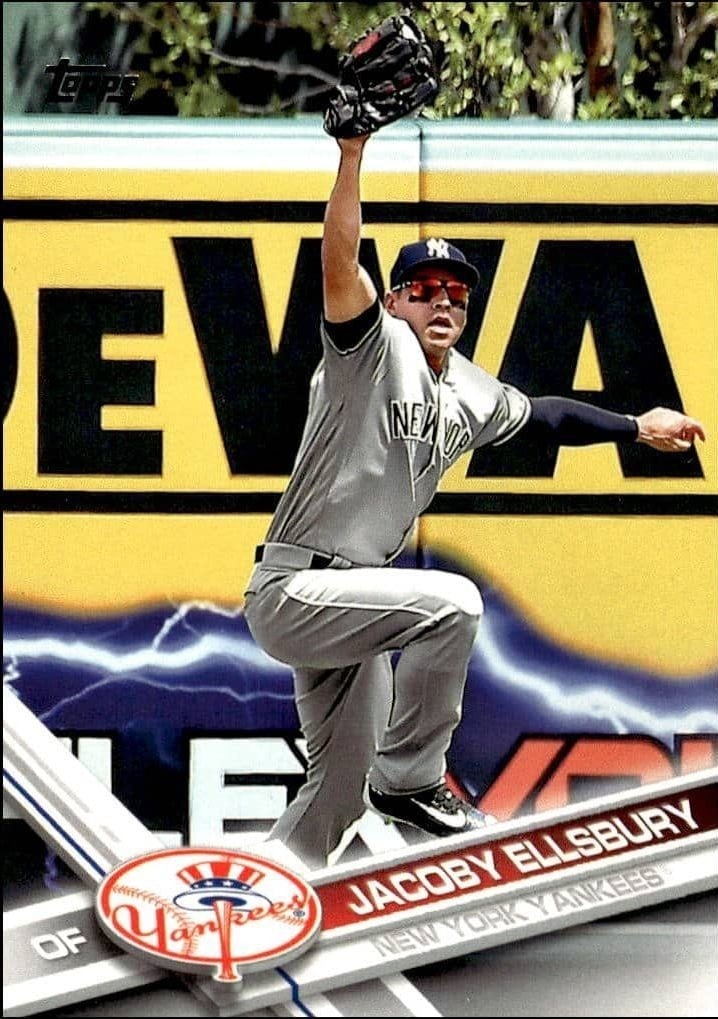 Jacoby Ellsbury 2017 Topps #197 Baseball Trading Card - Front 2017 Topps Jacoby Ellsbury #197 baseball trading card front