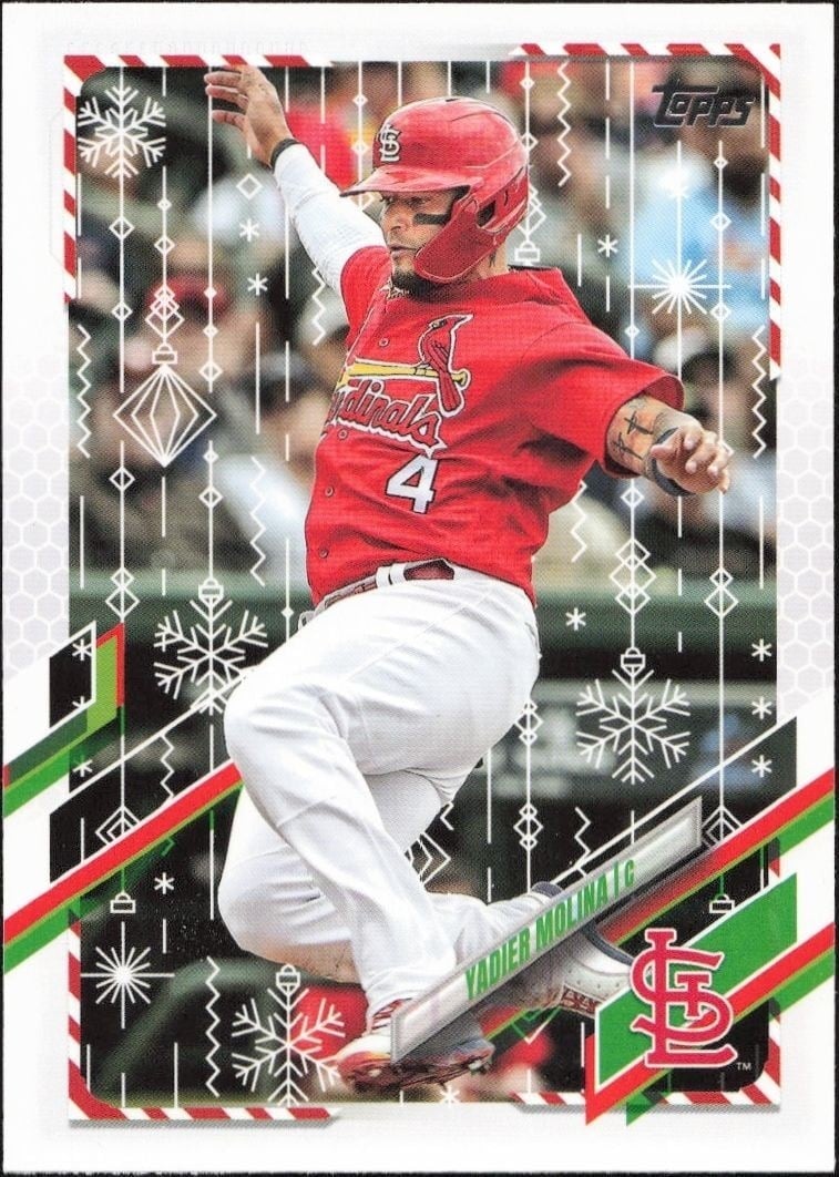 2021 Topps Holiday Yadier Molina #HW31 trading card