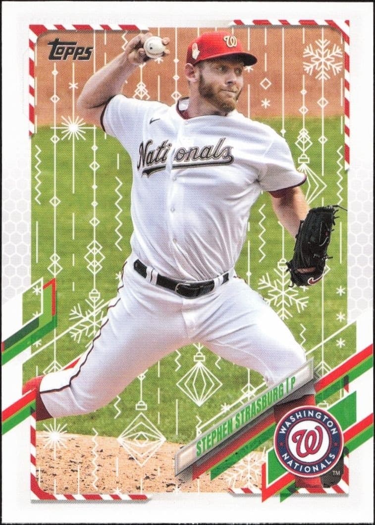 2021 Topps Holiday Stephen Strasburg #HW142 trading card