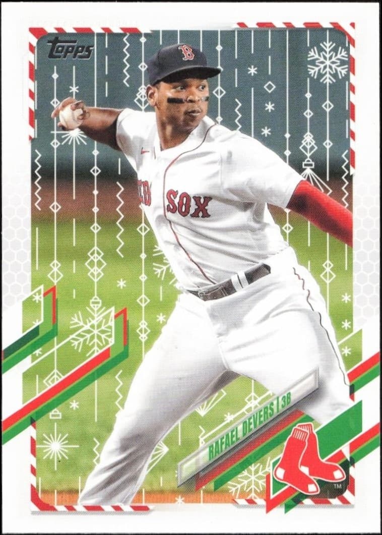 2021 Topps Holiday Rafael Devers #HW66 trading card