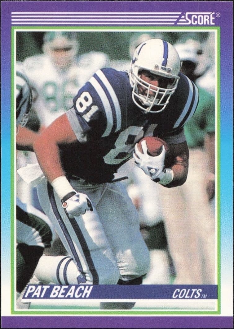 1990 Score Pat Beach #505 trading card