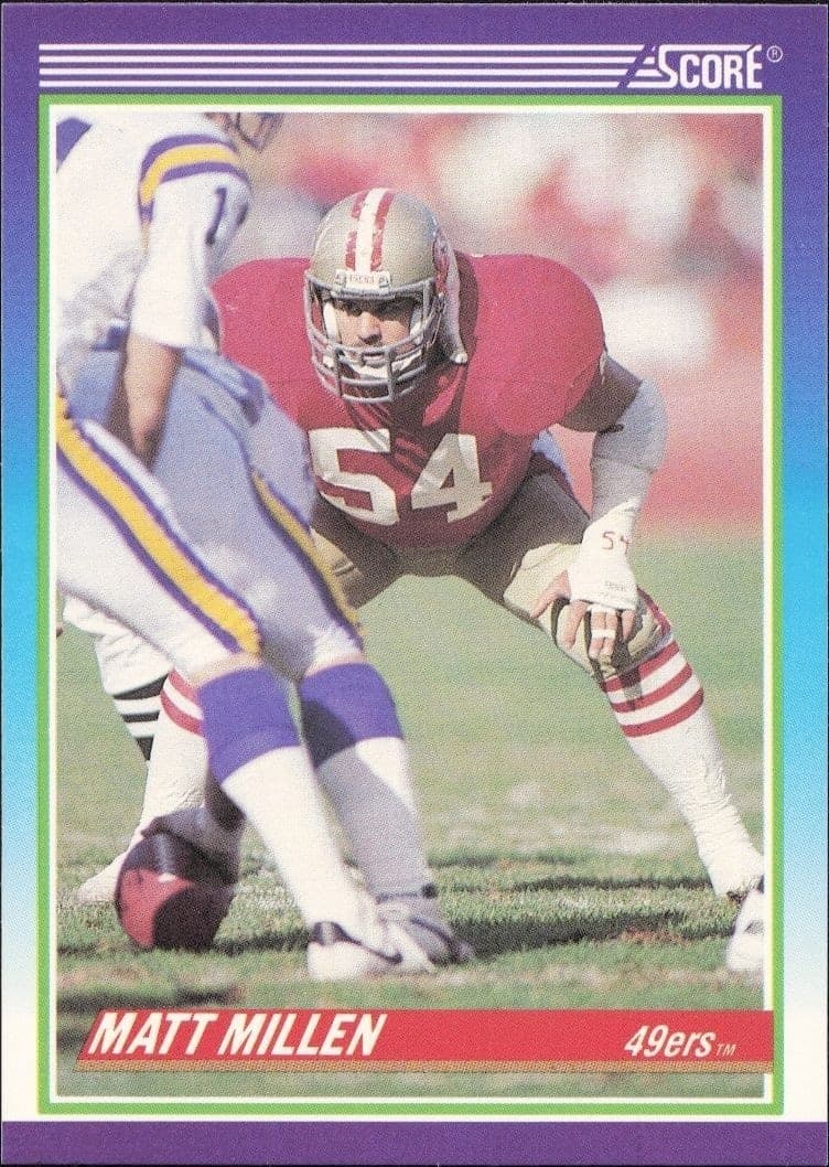 1990 Score Matt Millen #514 trading card